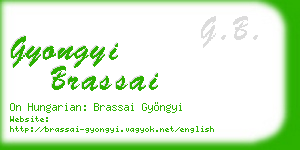 gyongyi brassai business card