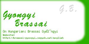 gyongyi brassai business card